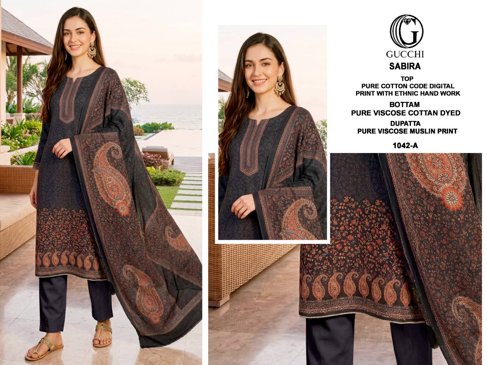 SABIRA 1042 Series By Fashid Beautiful Festive Suits Stylish Fancy Colorful Casual Wear & Ethnic Wear Pure Cotton Print Dresses At Wholesale Price
